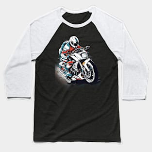 Motorbike Art Baseball T-Shirt